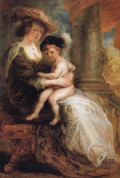 Peter Paul Rubens Helene Fourment and her Eldest Son Frans Spain oil painting art